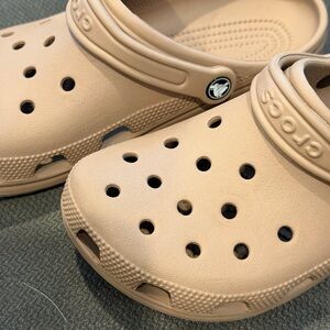 CROCS Classic Clogs in Light Tan